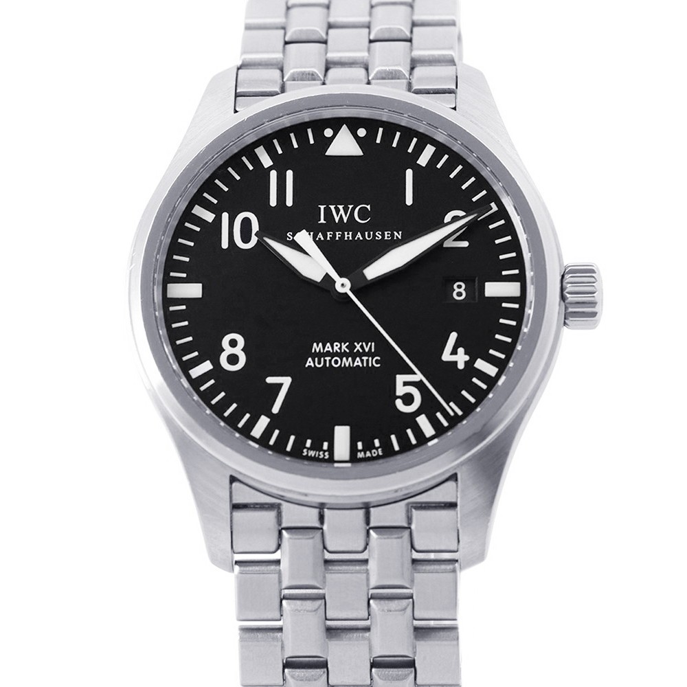 IWC Pilot's watch mark XVI 39mm Stainless Steel Black Dial IW325504
