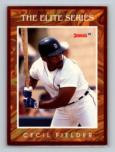 Cecil Fielder #6 1991 Donruss Detroit Tigers The Elite Series SN