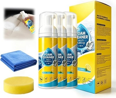 3X 4-in-1 Multi-Enzyme Foam Cleaner，Foam Cleaner Multi Purpose,Powerful Cleaning
