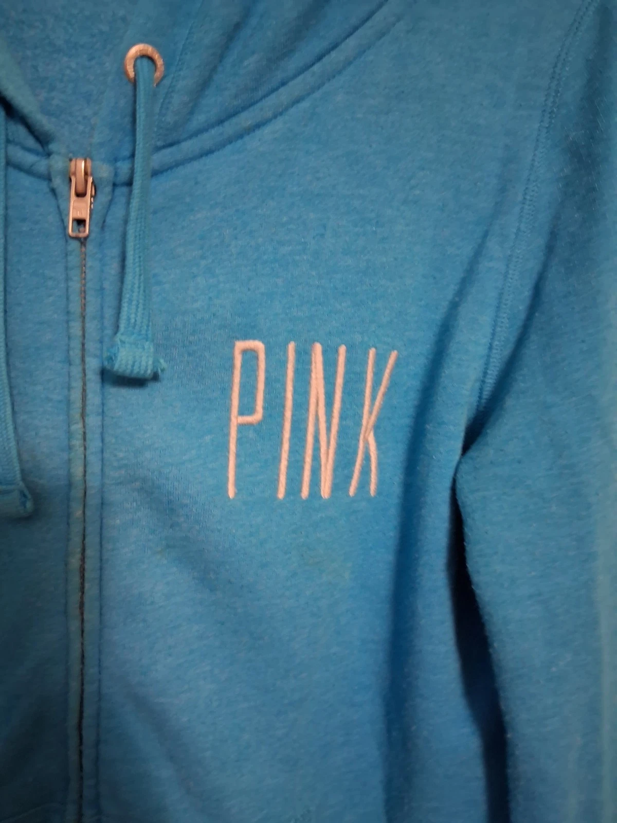 UNDERCOVER Giacca con cappuccio e zip ROSA Victorias Secret blu taglia S rosa amore