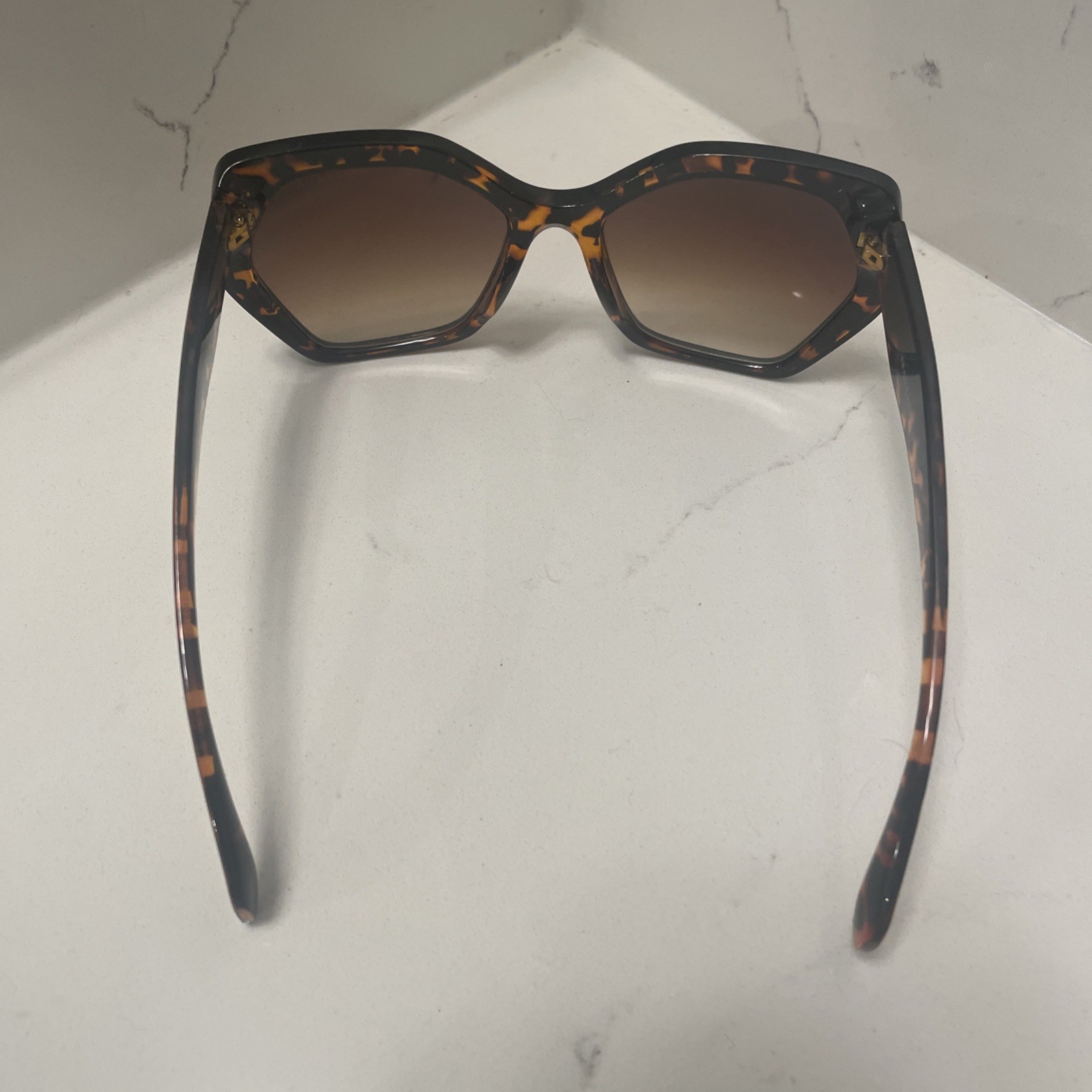 PRADA SPR 16R-F Geometric Tortoise Frame Brown Frame & Lens Authentic Italy thumbnail 10