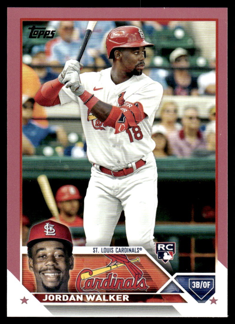 2023 Topps Mother's Day Pink Jordan Walker Rookie 21/50 St. Louis Cardinals #344