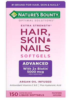 Nature'S Bounty Advanced Hair, Skin & Nails, Argan-Infused Vitamin Supplement wi