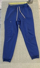 Fabletics Scrub Joggers Womens Medium Blue On Call Drawstring Performance Pants