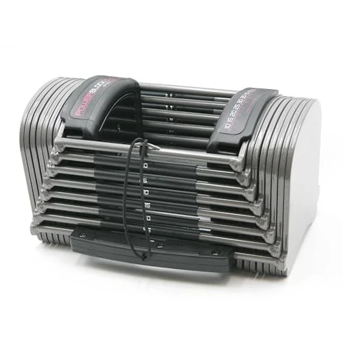 JUEGO DE MANCUERNAS AJUSTABLES POWERBLOCK SPORT 50, 50 LIBRAS POR MANO, 2 PIEZAS - NEGRO/GRIS Foto 4 de 4