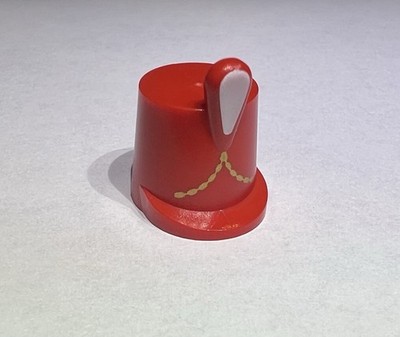 Lego Minifigure Hat Marching Band Red Gold White Cap New 71052 City Guard