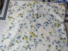 ONE Vtg  Laura Ashely King Pillowcase Polyanthus Primrose Blue Yellow Floral