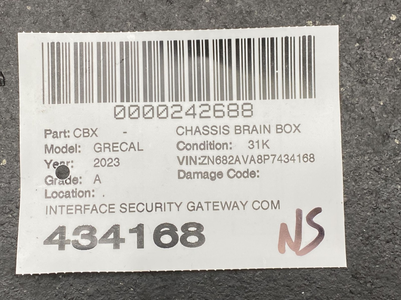 2023 MASERATI GRECALE M182 OEM INTERFACE SECURITY GATEWAY COMPUTER CONTROL UNIT