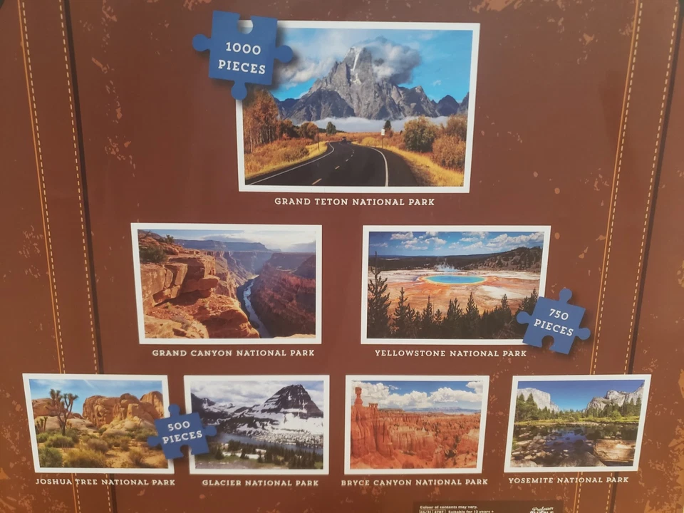 Juego de 7 rompecabezas Parques Nacionales Edición EE. UU. Foto 3 de 3