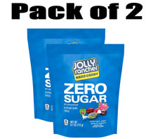 JOLLY RANCHER Zero Sugar Assorted Fruit Flavored Hard Candy Bag, 6.1 oz Pack 2