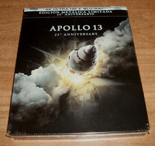 Apollo 13 (Apollo 13) 4K UHD + Blu-Ray 25º Anniversaire Steelbook Neuf A-B-C