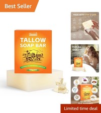 4 oz Beef Tallow Soap - Handcrafted Moisturizing Bar for Itchy, Sensitive Skin
