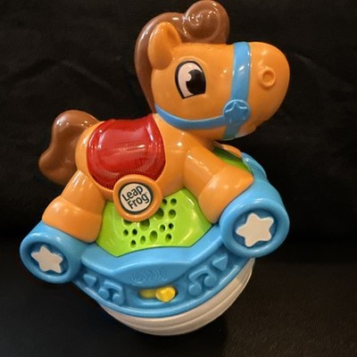 Leap Frog Roll And Go Rocking Horse Baby Toy Lights Sound Music Rolling Tested