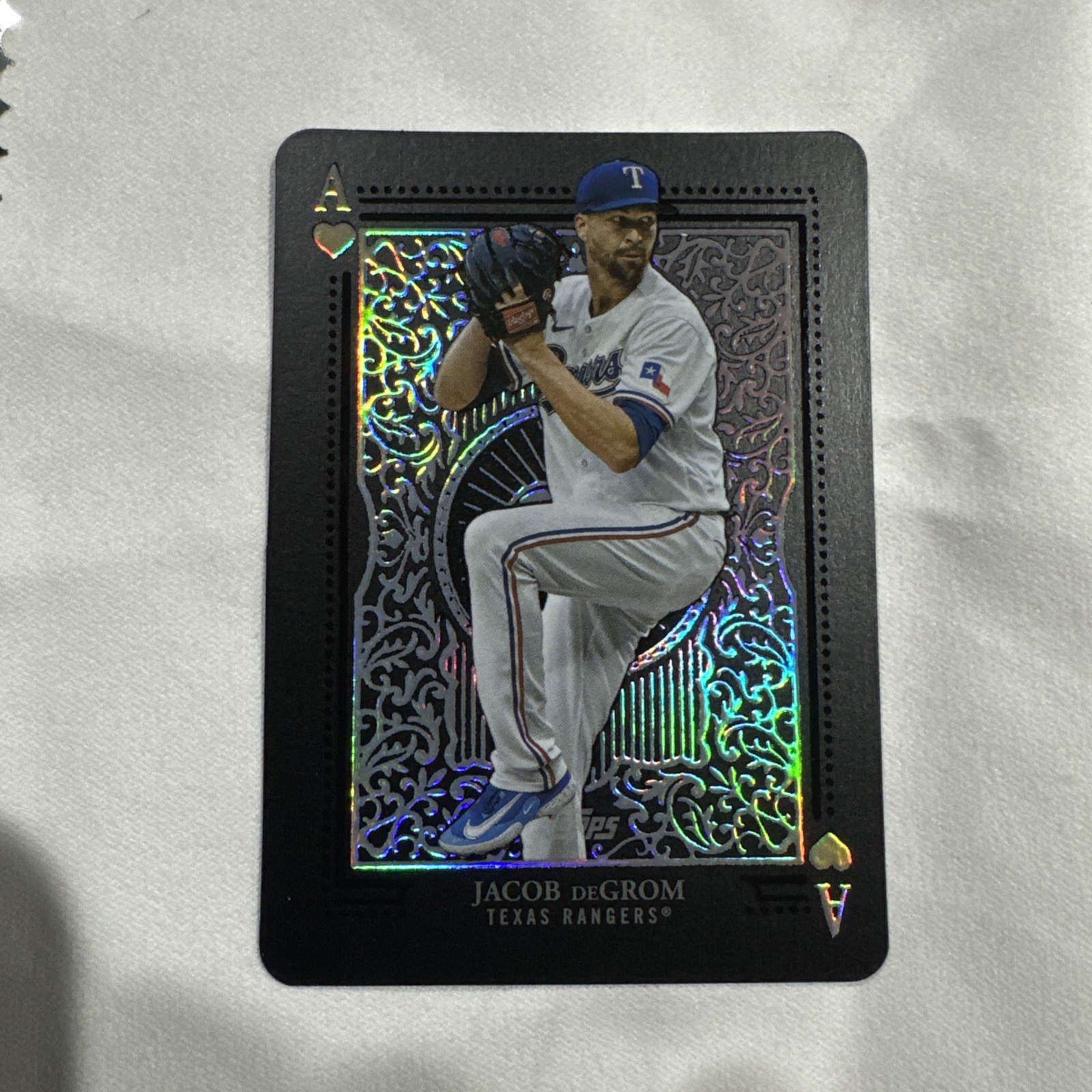 2025 TOPPS SERIES ONE JACOB DEGROM ALL ACES SP AA-18 TEXAS RANGERS