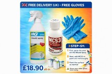HG Mould Spray 500ml + MCS3 Anti-Mould Paint Additive | FREE UK Delivery |  2x 20.32 per litre
