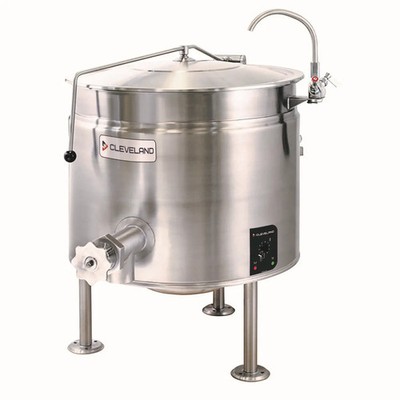 Cleveland Range Short Electric 60 Gallon Full Jacket Stationary Steam Kettle