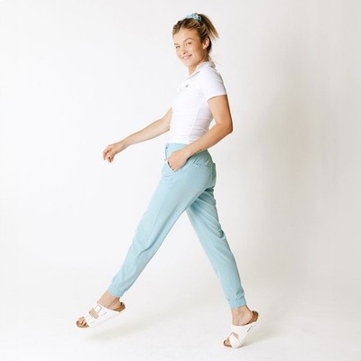 NWT ALBION Sky Blue Destination Joggers Jogger Pants In Aqua Blue Sz Small Tall
