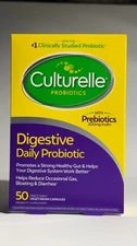 Culturelle Digestive Daily Probiotic 10 Billion CFUs ~ 50CT EXP 08/2026+