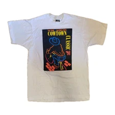 Screens Stars Best Single Stitch T Shirt Size L Vintage 1991 Made In USA