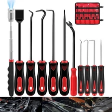 11PCS Precision Pick & Hook Set with Scraper + Magnetic Telescoping Tool Kit NEW