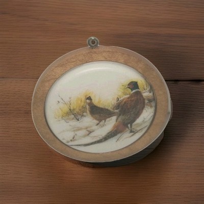 Hallmark Holiday Wildlife 3rd Ring-Necked Pheasant Bird Christmas Ornament 1984