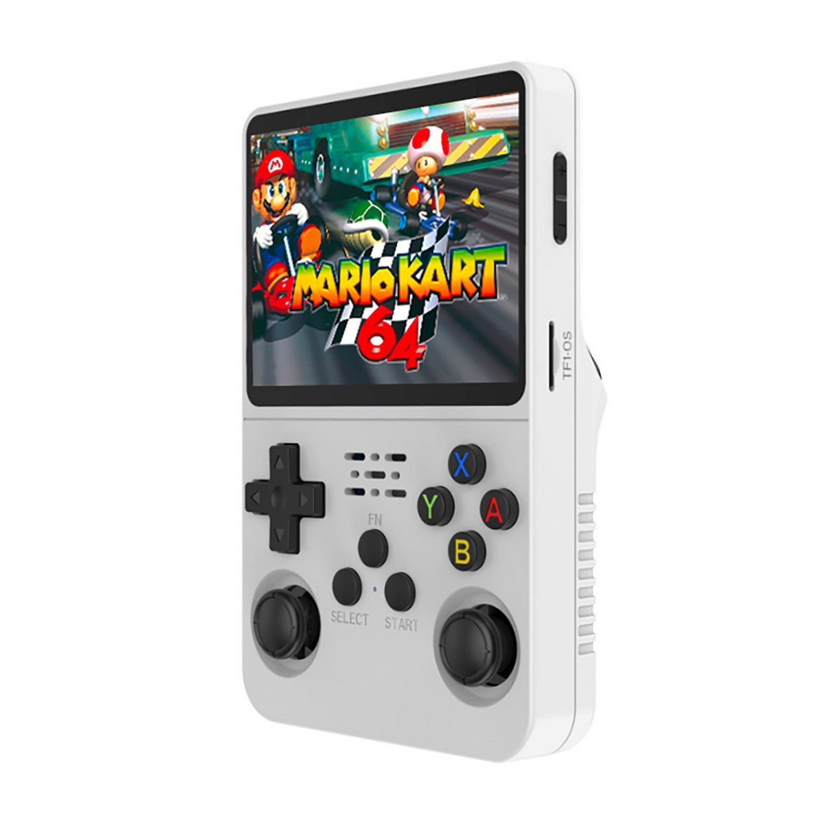 Console de jeux rétro Avizar ProX 64 Go : mini console portable blanche écran HD 3.5