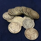 Walking Liberty Silver Half Dollars 90% Silver 1 Roll 20 Coins