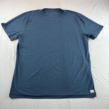 Vuori Strato T-Shirt Mens L Blue Athleisure Performance Preppy Stretch Top READ