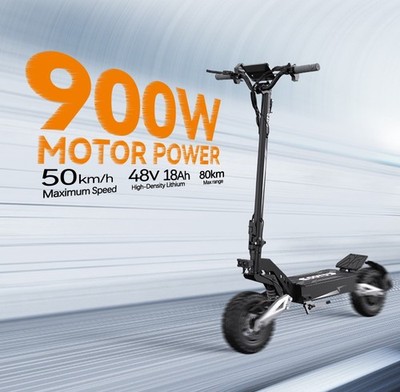 OOTD T10 Elektroroller 900W 48V 18Ah 11 Zoll Offroad E-Scooter 50km/h Bis 80KM