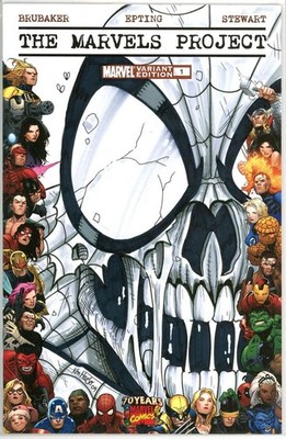 MARVELS PROJECT #1 DF DYNAMIC FORCES SIGNED REMARKED SPIDER-MAN ZOMBIE SKETCH C