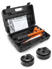 Hydraulic Knockout Punch Electrical Conduit Hole Cutter Set KO Tool Kit 1/2 to 2