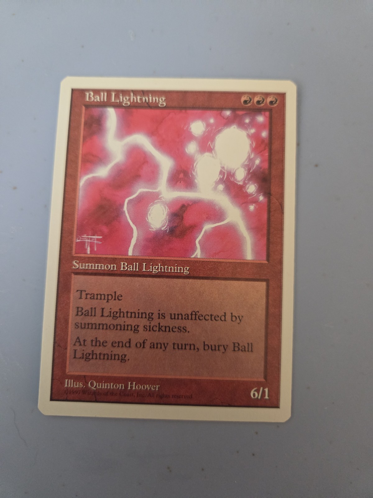 Ball Lightning 1997 Magic the Gathering Fifth Edition Red