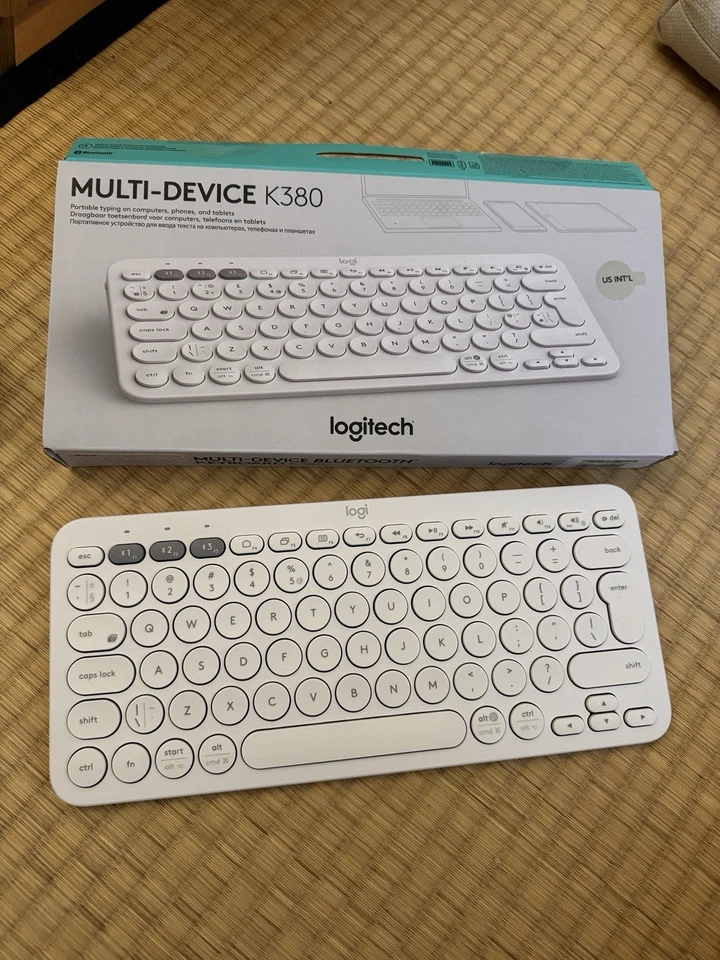 Logitech K380 Bluetooth US Layout Tastatur QWERTY - Weiß