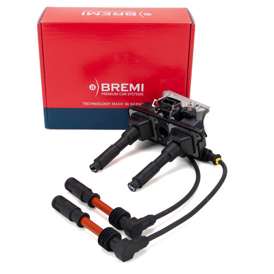 BREMI Doppelzündspule + Zündkabelsatz für AUDI A4 B5 A6 C4 C5 VW PASSAT B5 1.8