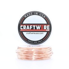 Solid Bare Copper Wire Round, Bright, Dead Soft, 108 Feet, 5OZ 20 Gauge Choo...
