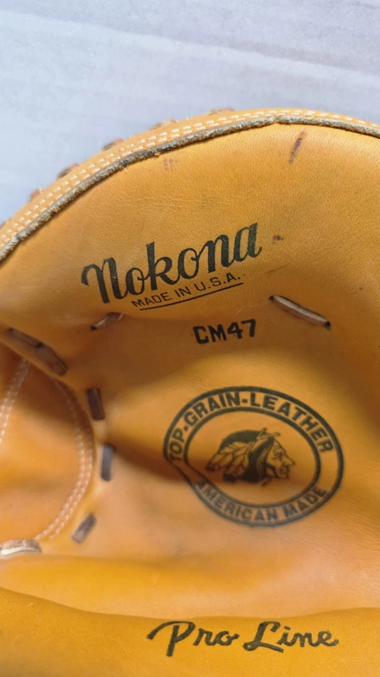  Guante Catchers de Cuero Hecho en Estados Unidos CM47 Pro Line Modelo Profesional Mano Izquierda Foto 2 de 4