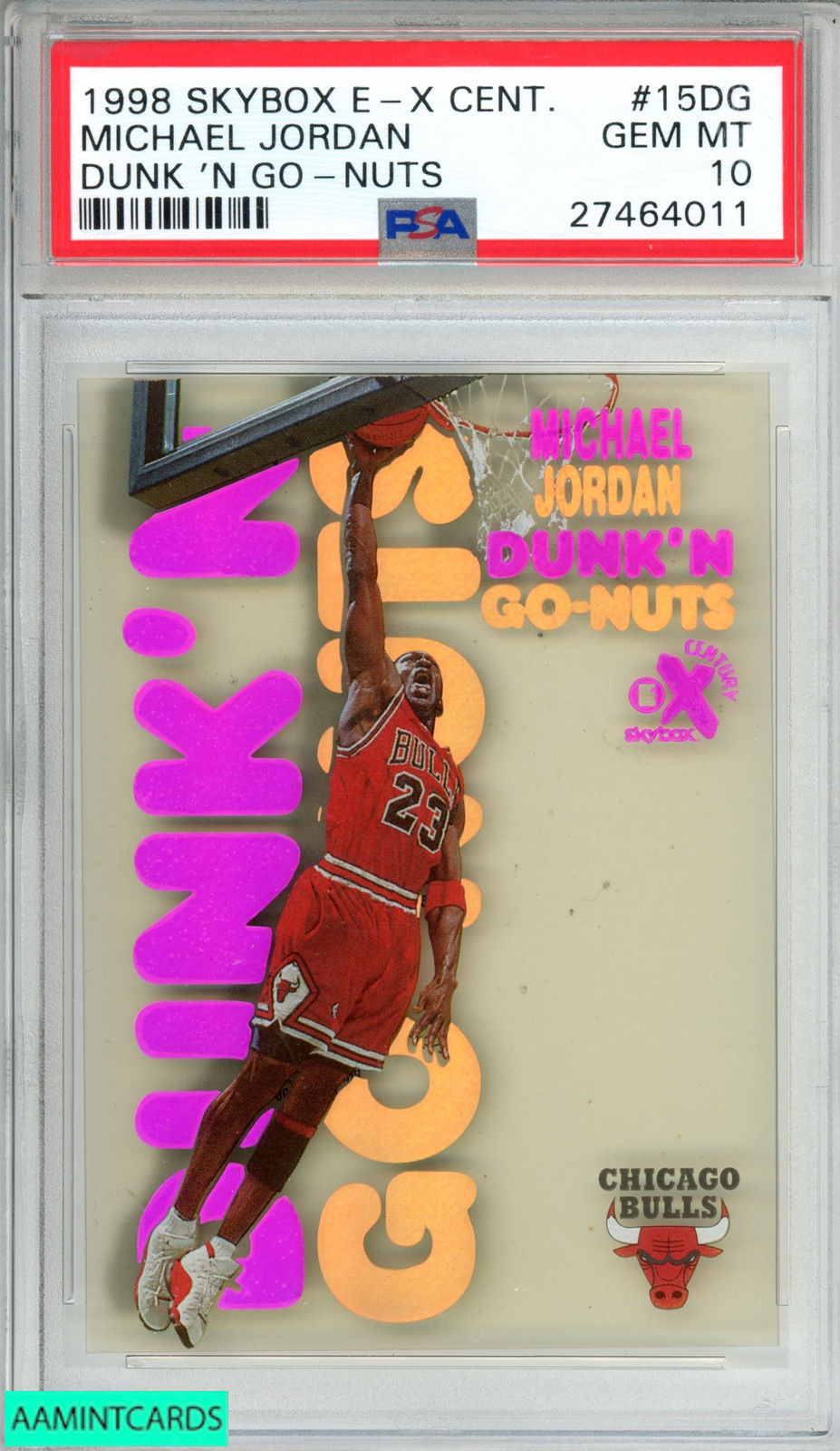 Michael Jordan 1998 Skybox E-X Century #15DG Dunk 'N Go-Nuts Price
