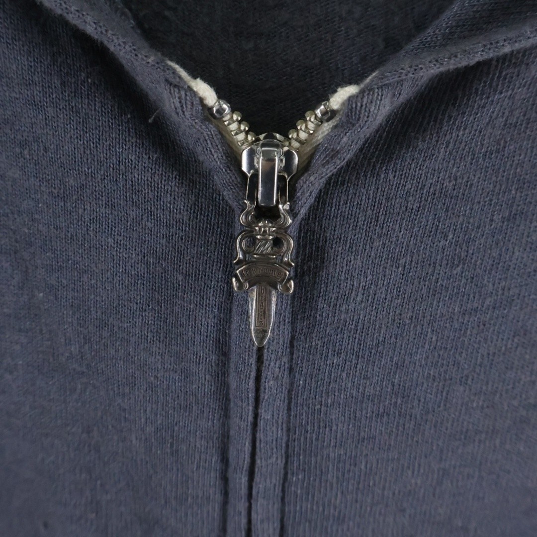 CHROME HEARTS HorseShoe Zip-up Hoodie Print Arm Logo Zip Up Hoody Gray Used 1107 thumbnail 6