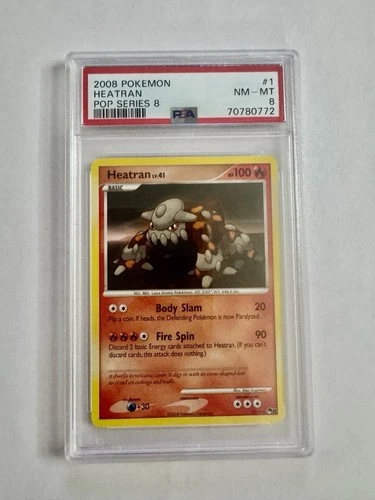 2008 Pokemon Heatran Pop Series 8 #1 PSA 8
