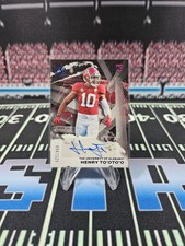 2023 Chronicles Draft Picks Henry To'oto'o Gridiron Kings Blue Auto /125 (517)