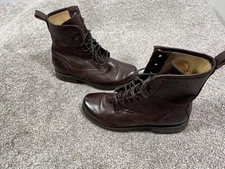 Frye Boots Womens Size 5.5 Brown Leather Lace Up Combat Ankle Boots 4001 3478276
