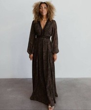 Baltic Born Cha Cha Print Maxi Dress SZ LG