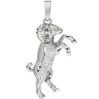 Jobo AnhäNger Sternzeichen Widder 925 Sterling Silber Teil Matt Sternzeichenanhä