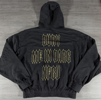 Darc Sport Wolves Bury Me In Darc NFGU Black Zip Hoodie LIMITED