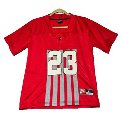 Nike Team Ohio State #23 Lebron James Football Jersey RED Youth Size Large