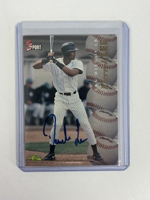1995 Classic 5 Sport Derrek Lee Missing Serial Number Padres Auto Insert Card