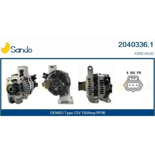 Alternateur Sando 2040336.1 résout les problèmes de batterie faible sur Ford Mondeo et Volvo S80