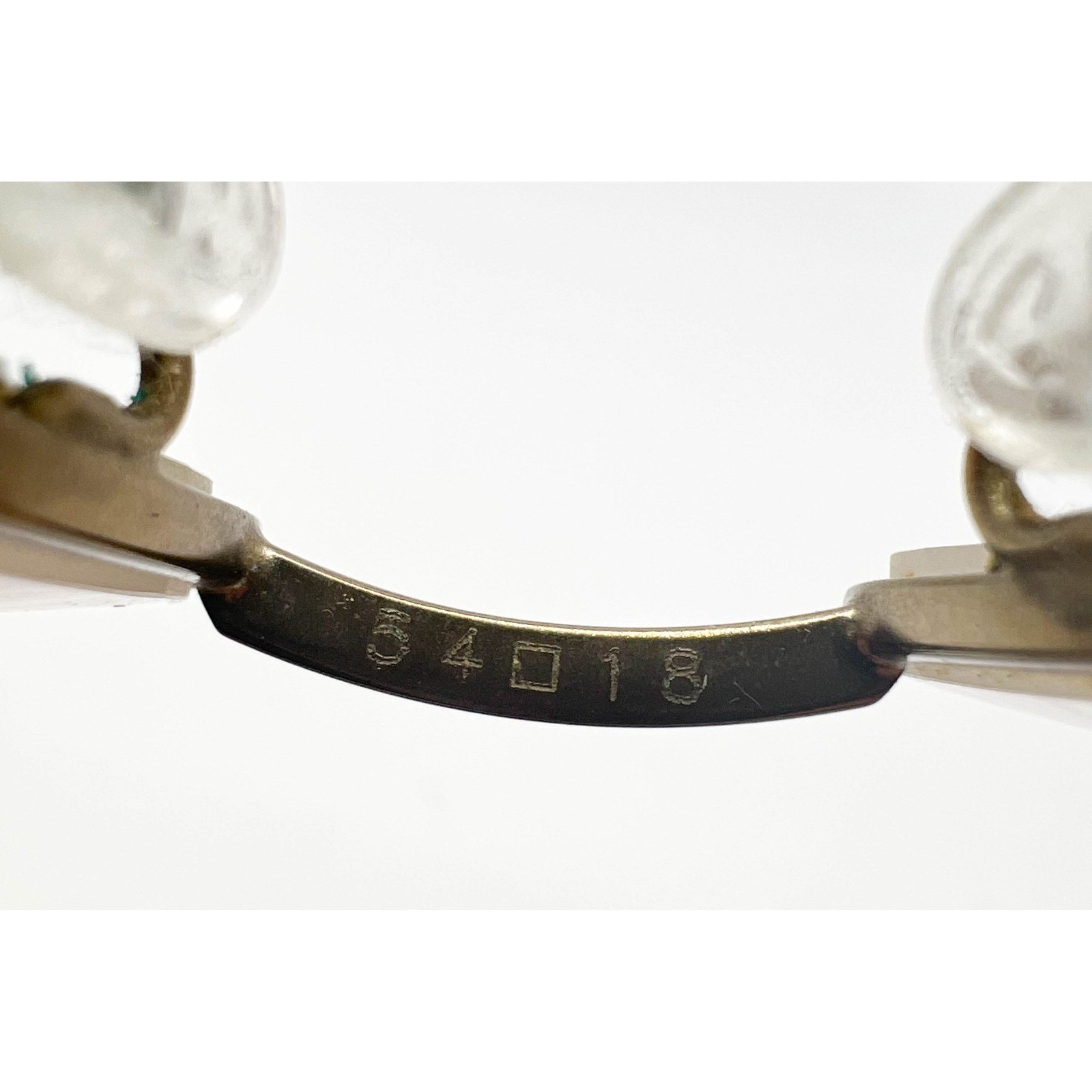 Lacoste 54018 Semi Rimless Reading Glasses Bronze Metal Made in France Women thumbnail 7