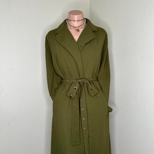 Green Work Wrap Dress