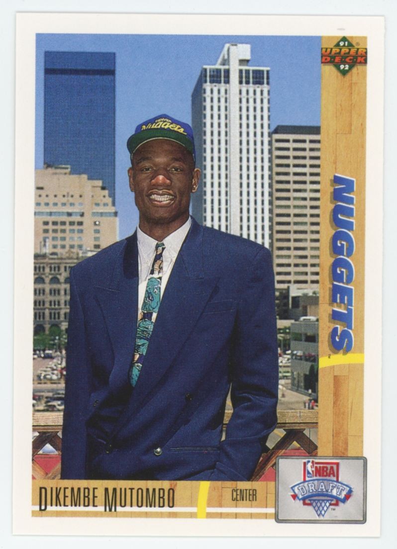 1991-92 Upper Deck Dikembe Mutombo Rookie Denver Nuggets #3